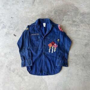 1950s 1960s Sanforized Boy Scout America Top button up Boys size 12 vtg Ventura